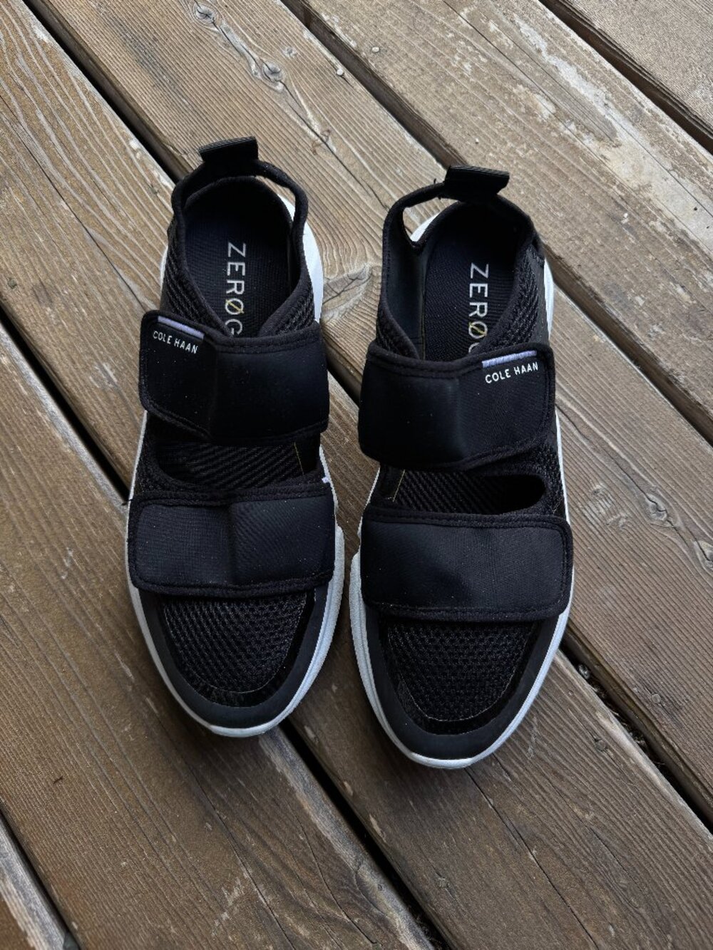 Cole Haan Black Zerogrand Lightweight Radiant Sport Sandal in Women's 10B